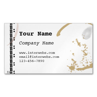 コーヒー汚れ型カスタム磁気名刺 マグネット名刺