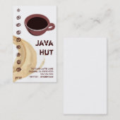 コーヒー汚れ/コップのジャワ小屋 名刺 (正面/裏面)
