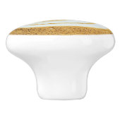 コーヒー泡の葉 セラミックノブ (側面)