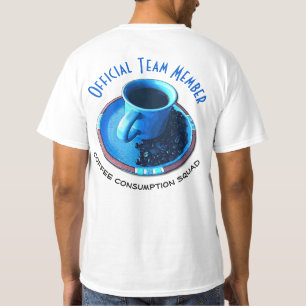 コーヒー消費の分隊 の公式のチーム・メンバー Tシャツ
