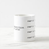 コーヒー消費: 賛美歌の比率 コーヒーマグカップ (中央)