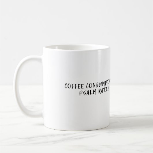 コーヒー消費: 賛美歌の比率 コーヒーマグカップ (左)