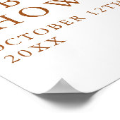 コーヒー淹れる ベビーシャワー ウェルカムサイン ポスター (角)