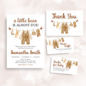 コーヒー淹れベイビーシャワー 招待状