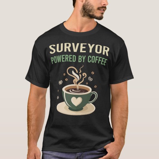 コーヒー測量士によって動く Tシャツ (正面)