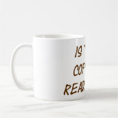 コーヒー準備ができた茶色 コーヒーマグカップ (左)