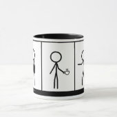 コーヒー漫画マグカップ マグカップ (中央)