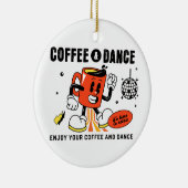 コーヒー漫画レトロ-1 セラミックオーナメント (右)