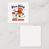 コーヒー漫画レトロ-3 スクエア名刺 (正面/裏面)