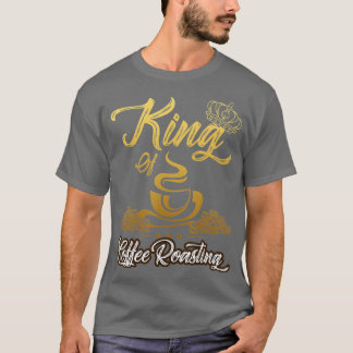コーヒー焙煎ロースターギフトCofのメンズキング Tシャツ