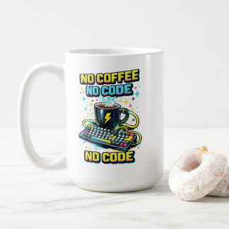 コーヒー無しではコードを書けない コーヒーマグカップ