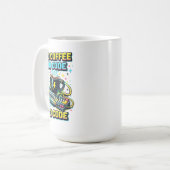 コーヒー無しではコードを書けない コーヒーマグカップ (正面左)