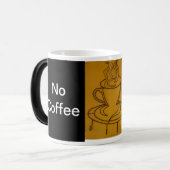 コーヒー無し平和無し モーフィングマグカップ (正面左)