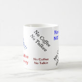 コーヒー無し発声映画のマグ無し コーヒーマグカップ (中央)