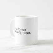 コーヒー無しANAESTHESIA無し コーヒーマグカップ (正面左)