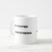 コーヒー無しANAESTHESIA無し コーヒーマグカップ (正面左)