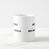 コーヒー無しANAESTHESIA無し コーヒーマグカップ (中央)