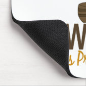 コーヒー無しWorkeeのプロジェクトマネージャー無し マウスパッド (コーナー)