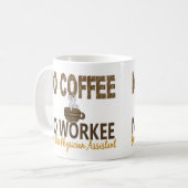 コーヒー無しWorkeeの医者の助手無し コーヒーマグカップ (正面左)