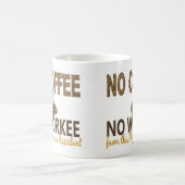 コーヒー無しWorkeeの医者の助手無し コーヒーマグカップ (中央)