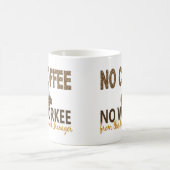 コーヒー無しWorkeeの支払名簿のマネージャー無し コーヒーマグカップ (中央)