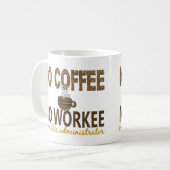 コーヒー無しWorkeeの管理者無し コーヒーマグカップ (正面左)