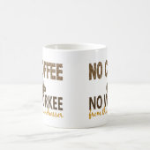 コーヒー無しWorkeeの美容院無し コーヒーマグカップ (中央)