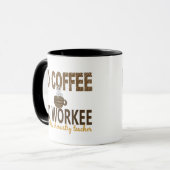 コーヒー無しWorkee化学先生無し マグカップ (正面左)