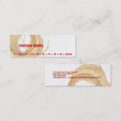 コーヒー焼跡 スキニー名刺 (正面/裏面)