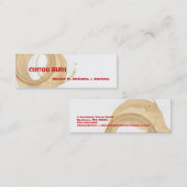 コーヒー焼跡Barista スキニー名刺 (正面/裏面)