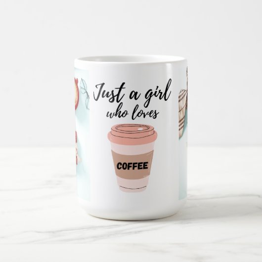 コーヒー父親の日のマグカップを愛する女の子 コーヒーマグカップ (中央)