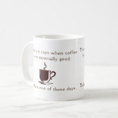 コーヒー特に良い日 コーヒーマグカップ (正面左)