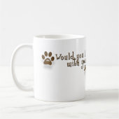 コーヒー犬の毛のマグ コーヒーマグカップ (左)