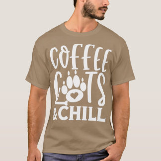 コーヒー猫と冷たい猫レディーキティ猫子猫ロ Tシャツ