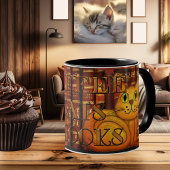 コーヒー猫と本芸術的猫好きマグカップ コーヒーマグカップ
