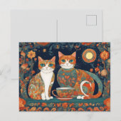 コーヒー猫のはがき ポストカード (正面/裏面)