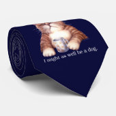 コーヒー猫のタイ ネクタイ (ロール)