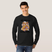 コーヒー猫を飲む前に喋らないこと Tシャツ (正面フル)
