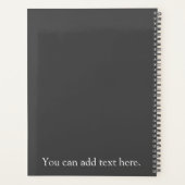 コーヒー猫及びクロチェットスパイラルプランナー プランナー手帳 (裏面)