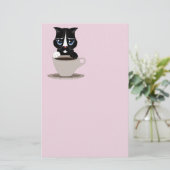 コーヒー猫文房具 便箋 (スタンド正面)