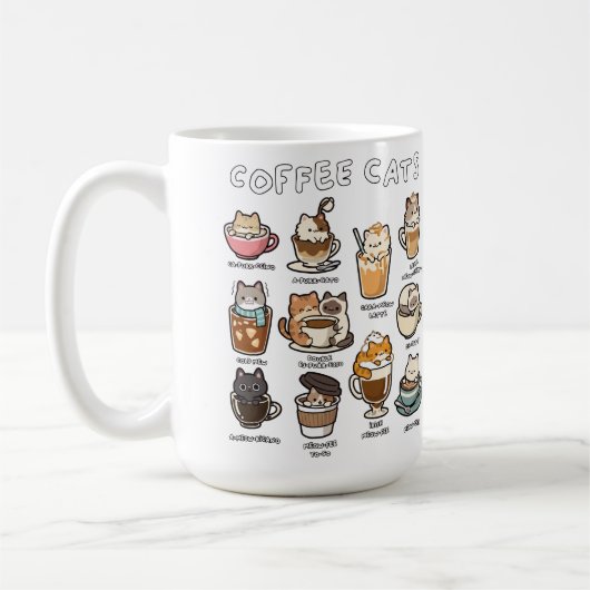 コーヒー猫 コーヒーマグカップ (左)