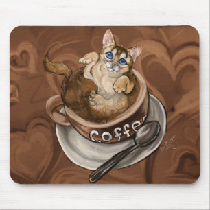 コーヒー猫 マウスパッド