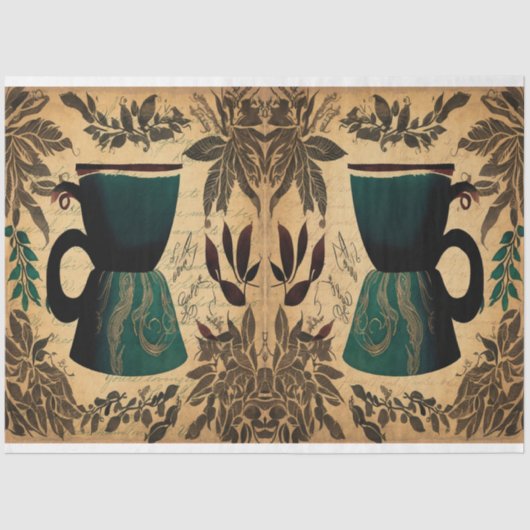 コーヒー瓶エフエマコラージュ 薄葉紙 (正面)