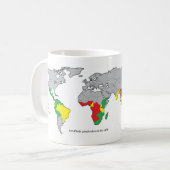 コーヒー生産国 コーヒーマグカップ (正面左)