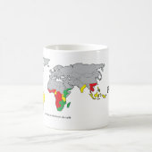 コーヒー生産国 コーヒーマグカップ (中央)