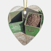 コーヒー生産 セラミックオーナメント (左)