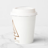 コーヒー用に構築。ハッスル用に設計。紙コップ 紙コップ (左)