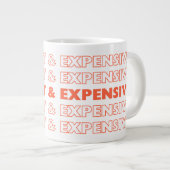 コーヒー用の難しく高価な余分な大きなマグカップ ジャンボコーヒーマグカップ (正面右)