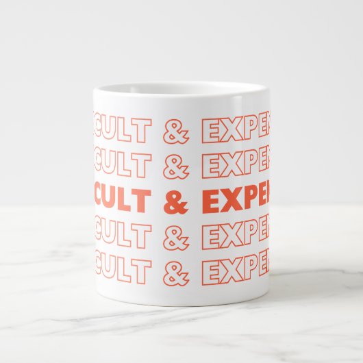 コーヒー用の難しく高価な余分な大きなマグカップ ジャンボコーヒーマグカップ (正面)