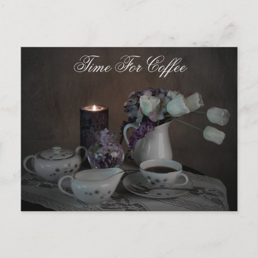 コーヒー用はがき時間 ポストカード (正面)